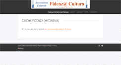 Desktop Screenshot of fidenzacultura.it